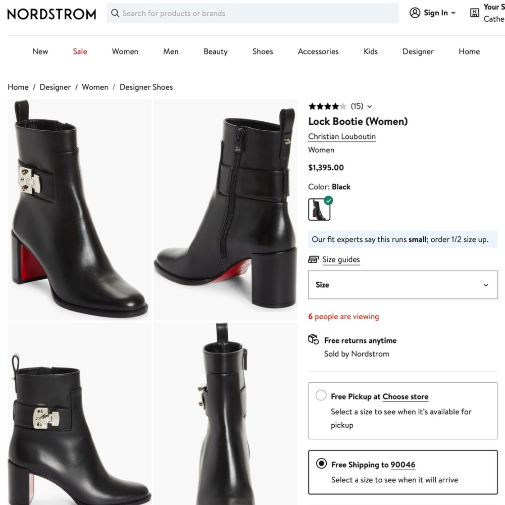 christian Louboutin lock Bootie Refurbish